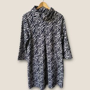 Tyler Boe Womens Striped Zebra Dress